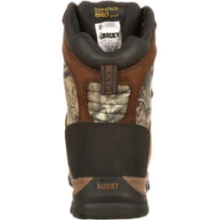 Rocky Men's Core 8" WP 800G Thinsulate Hunt Boot - Brown - FQ0004755 11 Rocky Men's Core 8" WP 800G Thinsulate Hunt Boot - Brown - FQ0004755 -Rocky Store FQ0004755 back