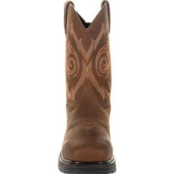 Georgia Men's Carbo-Tec LT 11" Stl Toe WP Western Boot -Brown- GB00264 -Rocky Store GB00264 4
