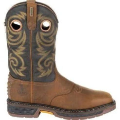 Georgia Men's Carbo-Tec LT 11" Pull-On WP Western Boot -Brown- GB00266 13 Georgia Men's Carbo-Tec LT 11" Pull-On WP Western Boot -Brown- GB00266 -Rocky Store GB00266 3