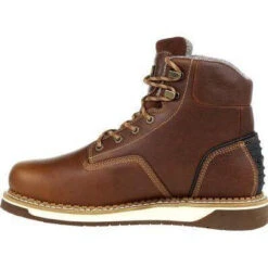 Georgia Men's AMP LT Wedge Soft Toe WP Work Boot - Brown - GB00350 -Rocky Store GB00350 6