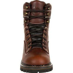 Georgia Women's AMP LT Logger Alloy Toe WP Work Boot - Brown - GB00428 14 Georgia Women's AMP LT Logger Alloy Toe WP Work Boot - Brown - GB00428 -Rocky Store GB00428 4
