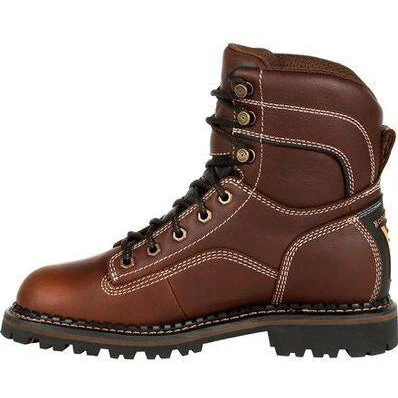 Georgia Women's AMP LT Logger Alloy Toe WP Work Boot - Brown - GB00428 6 Georgia Women's AMP LT Logger Alloy Toe WP Work Boot - Brown - GB00428 - Image 4