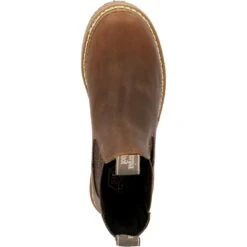 Georgia Women's Giant Revamp 5" WP Pull-On Chelsea Boot Brown- GB00432 -Rocky Store GB00432 birdseye