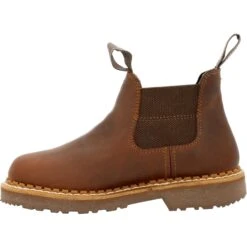 Georgia Women's Giant Revamp 5" WP Pull-On Chelsea Boot Brown- GB00432 -Rocky Store GB00432 instep profile