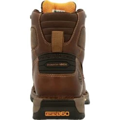 Georgia Men's Athens 360 5" Soft Toe WP Work Boot - Brown - GB00439 -Rocky Store GB00439 back