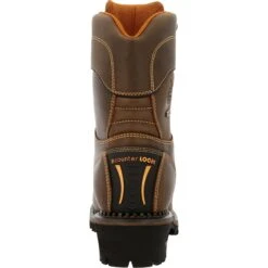 Georgia Men's AMP LT Logger 9" Comp Toe WP 600G Ins Work Boot- GB00491 -Rocky Store GB00491 back
