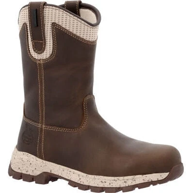 Georgia Women's Eagle Trail 10" WP Alloy Toe Work Boot -Brown- GB00557 3 Georgia Women's Eagle Trail 10" WP Alloy Toe Work Boot -Brown- GB00557