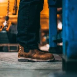 Kodiak Women's Bralorne WP Slip Resist Chelsea Work Boot -Brown- 4TEABN -Rocky Store LS KD 4TEABN 1