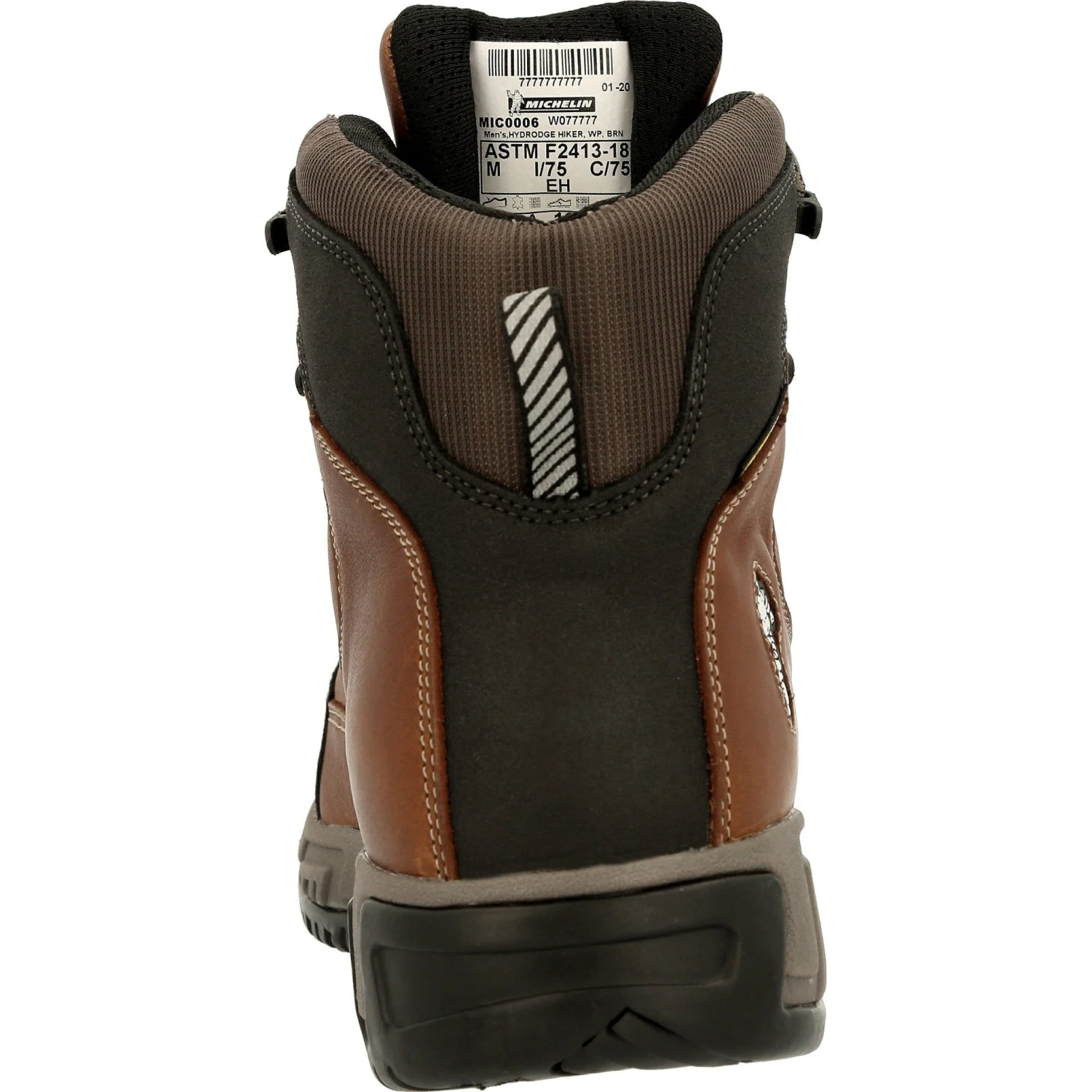 Michelin Men's HydroEdge 6" Alloy Toe WP PR Work Boot - Brown- MIC0006 5 Michelin Men's HydroEdge 6" Alloy Toe WP PR Work Boot - Brown- MIC0006 - Image 3