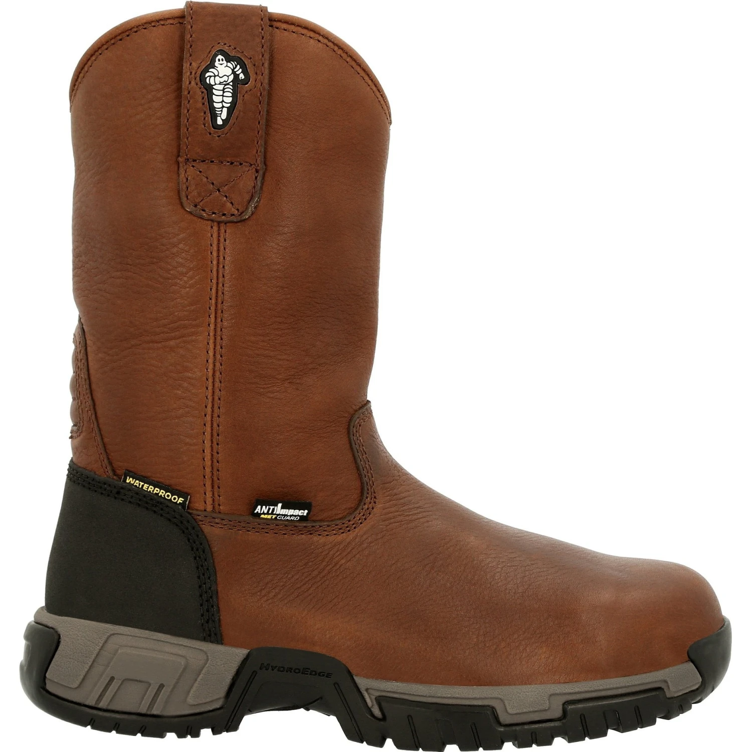 Michelin Men's HydroEdge 11" Alloy Toe WP Metguard Work Boot- Black- MIC0007 4 Michelin Men's HydroEdge 11" Alloy Toe WP Metguard Work Boot- Black- MIC0007 - Image 2