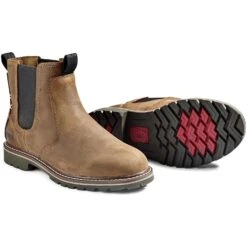 Kodiak Women's Bralorne WP Slip Resist Chelsea Work Boot -Brown- 4TEABN -Rocky Store PS KD 4TEABN P