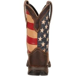 Durango Women's Lady Rebel Patriotic 10" Square Toe Western Flag Boot RD4414 -Rocky Store RD4414 back