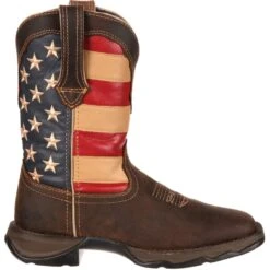 Durango Women's Lady Rebel Patriotic 10" Square Toe Western Flag Boot RD4414 -Rocky Store RD4414 profile