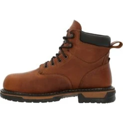 Rocky Men's IronClad 6" Steel Toe WP MG USA Made Work Boot - RKK0362 -Rocky Store RKK0362 instep profile