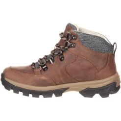 Rocky Women's Endeavor Point 5" WP Outdoor Hiking Boot- Brown- RKS0301 -Rocky Store RKS0301 instep profile