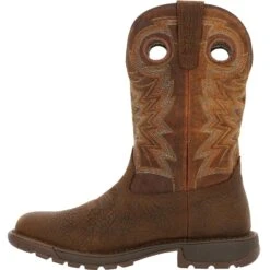 Rocky Men's Legacy 32 11" Square Toe WP Western Boot - Brown - RKW0355 -Rocky Store RKW0355 instep profile