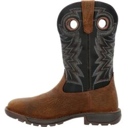 Rocky Men's Legacy 32 11" Steel Toe WP Western Work Boot- Brown- RKW0356 12 Rocky Men's Legacy 32 11" Steel Toe WP Western Work Boot- Brown- RKW0356 -Rocky Store RKW0356 instep profile
