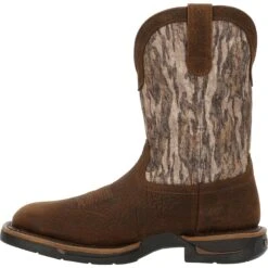 Rocky Men's Long Range 11" Square Toe WP Western Work Boot - RKW0358 12 Rocky Men's Long Range 11" Square Toe WP Western Work Boot - RKW0358 -Rocky Store RKW0358 instep profile