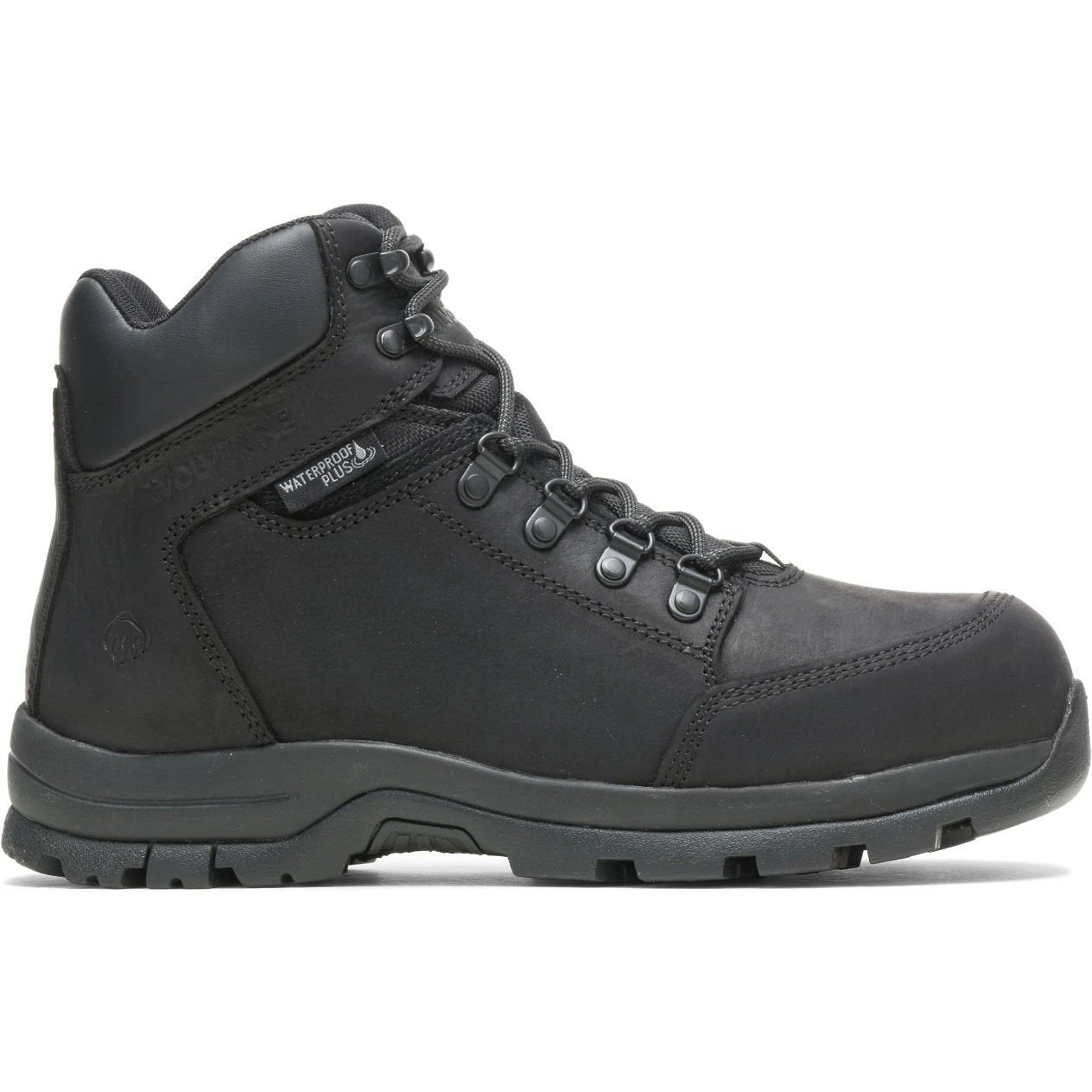 Wolverine Men's Grayson Mid Steel Toe WP Work Boot - Black - W211042 4 Wolverine Men's Grayson Mid Steel Toe WP Work Boot - Black - W211042 - Image 2
