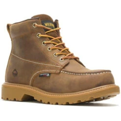 Wolverine Men's Floorhand 6" Steel Toe WP Work Boot -Tan- W221049