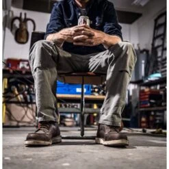 Danner Men's Bull Run USA Made 6" Moc Toe Wedge Work Boot - Brown - 15563 -Rocky Store danner mens bull run usa made 6 moc toe work boot brown 15563 6