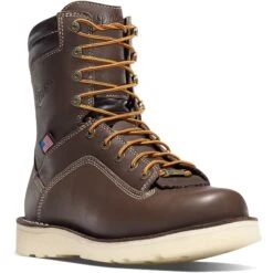 Danner Men's Quarry USA Made 8" Soft Toe Wedge WP Work Boot 17327