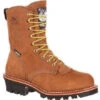 Georgia Men's 8" Stl Toe WP Insulated Logger Work Boot - Brown - G9382 -Rocky Store georgia mens 8 stl toe wp insulated logger work boot brown g9382