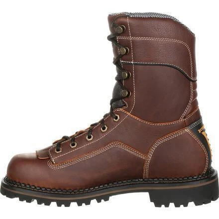 Georgia Men's AMP LT 9" Logger Comp Toe WP Work Boot - Brown - GB00238 6 Georgia Men's AMP LT 9" Logger Comp Toe WP Work Boot - Brown - GB00238 - Image 4