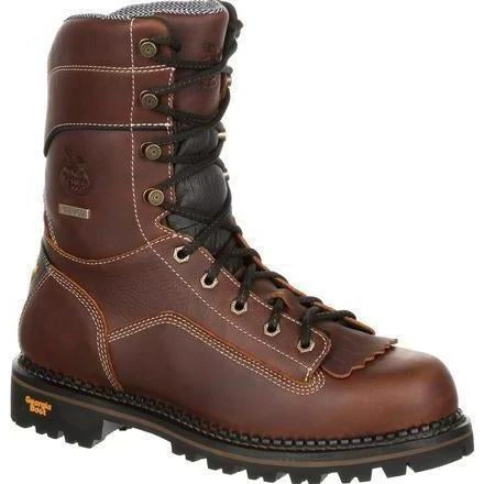 Georgia Men's AMP LT 9" Logger Comp Toe WP Work Boot - Brown - GB00238 3 Georgia Men's AMP LT 9" Logger Comp Toe WP Work Boot - Brown - GB00238