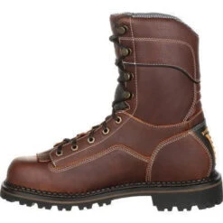Georgia Men's AMP LT 9" Logger Low Heel WP Work Boot - Brown - GB00237 12 Georgia Men's AMP LT 9" Logger Low Heel WP Work Boot - Brown - GB00237 -Rocky Store georgia mens amp lt 9 logger low heel wp work boot brown gb00237 3