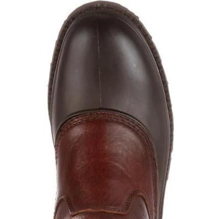 Georgia Men's Muddog Steel Toe Wellington WP Work Boot - Brown - G5655 6 Georgia Men's Muddog Steel Toe Wellington WP Work Boot - Brown - G5655 - Image 4