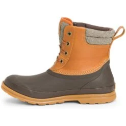 Muck Men's Originals Duck Lace Waterproof Duty Boot - Tan - ODL-902 -Rocky Store odl 902 tan dk brown 2 2400x a94e768e bdd2 4ab2 8797 6dd2183c1010