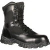 Rocky Men's Alphaforce 8" Zipper Comp Toe WP Duty Boot Black FQ0006173