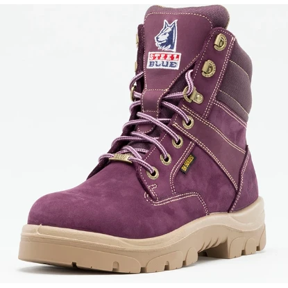Steel Blue Women's Southern Cross Side Zip Steel Toe Work Boot - Purple - 892861 9 Steel Blue Women's Southern Cross Side Zip Steel Toe Work Boot - Purple - 892861 - Image 7