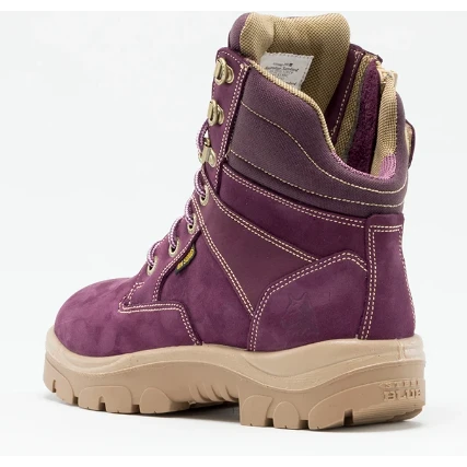 Steel Blue Women's Southern Cross Side Zip Steel Toe Work Boot - Purple - 892861 8 Steel Blue Women's Southern Cross Side Zip Steel Toe Work Boot - Purple - 892861 - Image 6