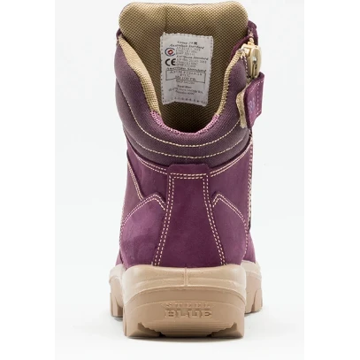 Steel Blue Women's Southern Cross Side Zip Steel Toe Work Boot - Purple - 892861 7 Steel Blue Women's Southern Cross Side Zip Steel Toe Work Boot - Purple - 892861 - Image 5